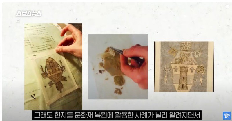 한지의 내구성 8천년 (세계1위)