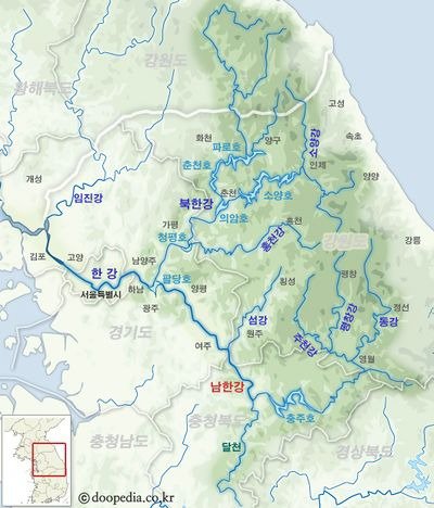 한강과 금강산물