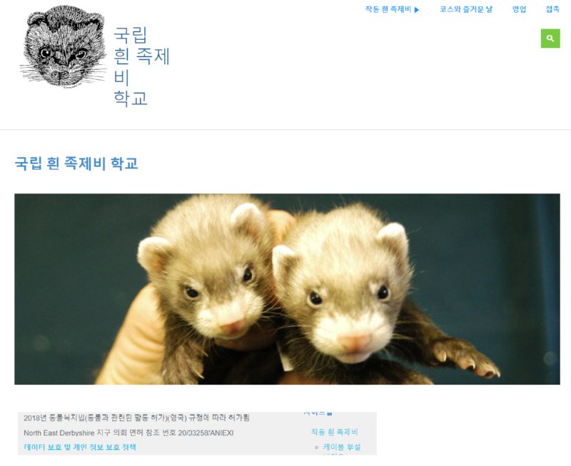 족제비 활용법