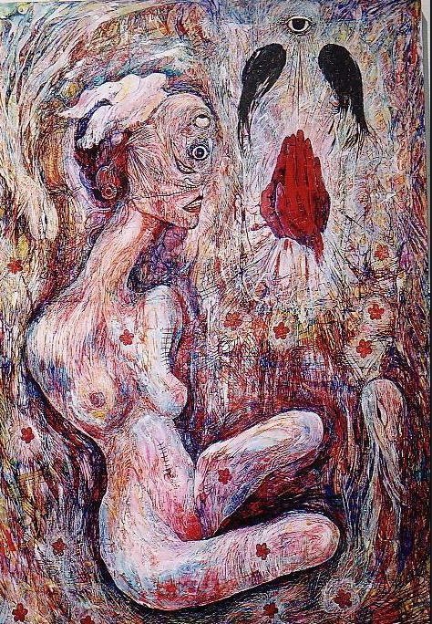 성폭행 트라우마를 표현한 그림