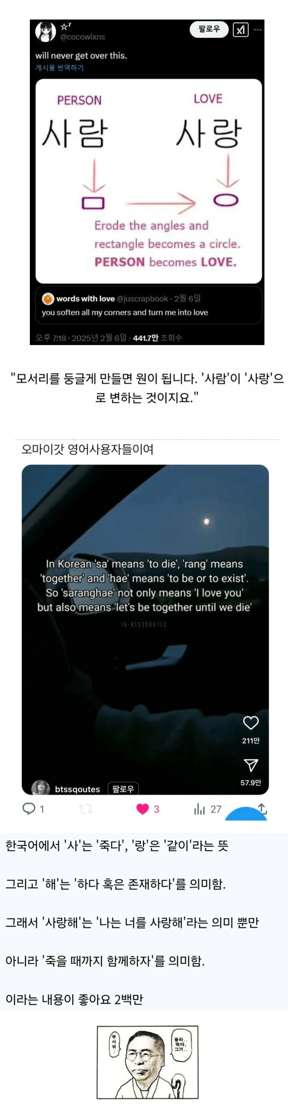 외국에서 440만 조회수 찍은 한국어