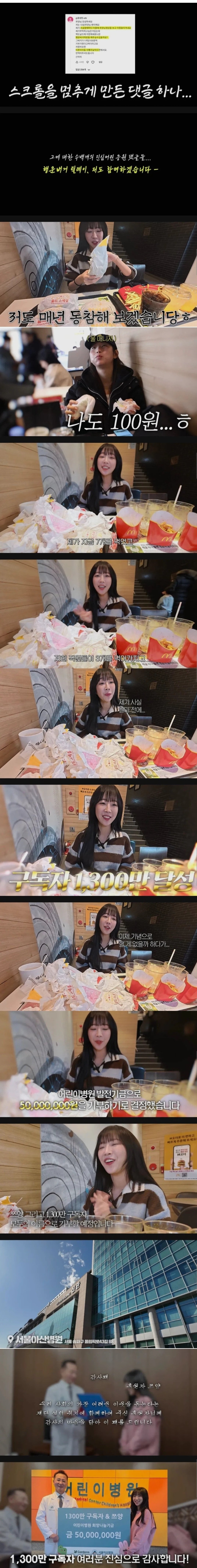 그 댓글을 봐버린 쯔양