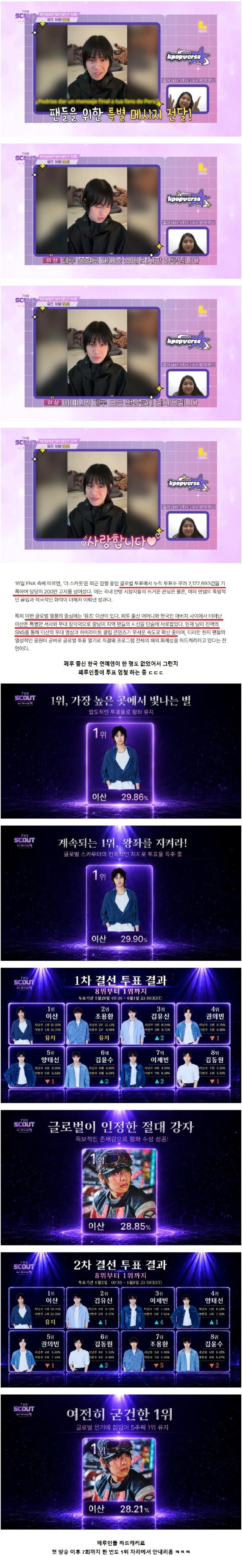 눈 떠보니 페루의 슈퍼스타가 된 오디션 참가자