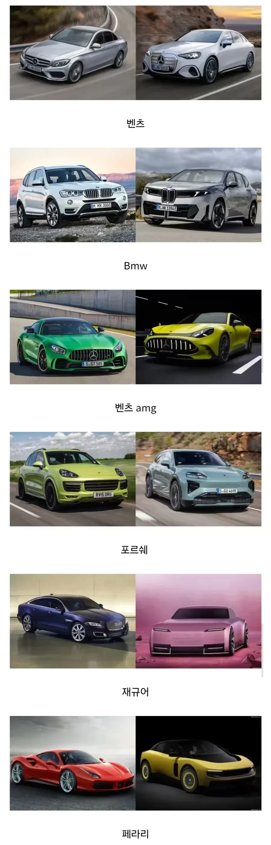 불호가 심해진다는 유럽차 디자인 근황