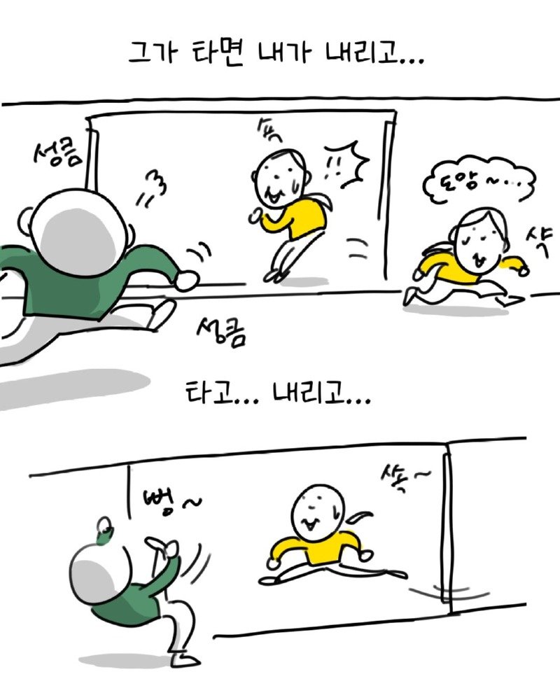 밀라노 지하철에서 다른 승객에게 시비거는 취객을 만난.Manhwa